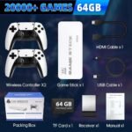 2025 NOVO Vídeo Game Stick M15 Pro 4k 64gb Hdmi Com 2 Controles Sem Fio +20mil Jogos - Imagem 10