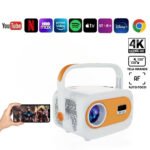 JY325 Media Smart 4K Projetor Mini Home Theater 1080P Smart 3D Vídeo Portátil - Imagem 2