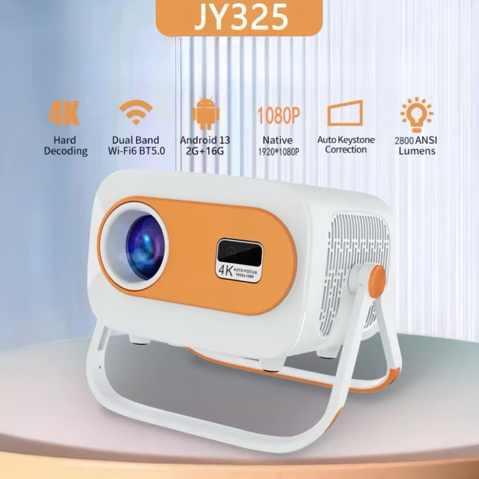JY325 Media Smart 4K Projetor Mini Home Theater 1080P Smart 3D Vídeo Portátil — imagem 1