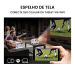 JY325 Media Smart 4K Projetor Mini Home Theater 1080P Smart 3D Vídeo Portátil - Imagem 7