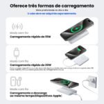 5000mAh Carregador portátil indução iPhone/Android MagSafe bateria sem fio carregando - Imagem 4