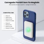 5000mAh Carregador portátil indução iPhone/Android MagSafe bateria sem fio carregando - Imagem 3