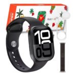 Relógio Smartwatch A10 Mini A Prova D'água Amoled 2 Pulseira - Imagem 2