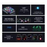 Relógio Smartwatch Haylou Watch 2 Pro Tela 1,85 Pol Original（Preto） - Imagem 3