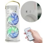 Ventilador Umidificador Duplo Torre 3 Velocidades Portátil Climatizador Ar Condicionado USB - Imagem 2