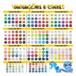 Conjunto Hama Beads 10.000 Pçs 24 Cores 2,6mm E Organizadora Plástico Maleável PixelArt - Imagem 6