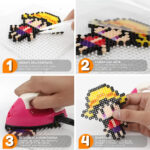 Conjunto Hama Beads 10.000 Pçs 24 Cores 2,6mm E Organizadora Plástico Maleável PixelArt - Imagem 3