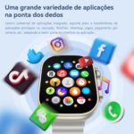 Smartwatch HW Ultra 3 Call 5G com Tela AMOLED 2.2 Câmera GPS 1GB BT Chamadas e Monitor de Saúde - Imagem 3