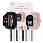 Smartwatch W10 Ultra Mini Com 8 Pulseiras Série 10 Tela AMOLED 41mm