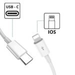 Cabo de iPhone Lightning 20W Usb-C Tipo C  1M/2M USB de Carregamento Rápido/Dados - Imagem 7