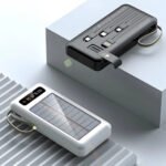 Carregador Portátil Power Bank Solar 20.000mah Com cabos 5 Em1 LED lanterna  FLUX - Imagem 12
