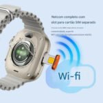 Relógio Smartwatch HW Ultra 2 Call5G Tela AMOLED 2.2 Chip Integrado GPS 16GB Armaz Bluetooth e Saúde - Imagem 8