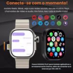 Smartwatch HW Ultra 3 Call 5G com Tela AMOLED 2.2 Câmera GPS 1GB BT Chamadas e Monitor de Saúde - Imagem 8
