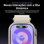 Smartwatch HW Ultra 3 Call 5G com Tela AMOLED 2.2 Câmera GPS 1GB BT Chamadas e Monitor de Saúde - Imagem 7