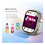 Relógio Smartwatch HW Ultra 2 Call5G Tela AMOLED 2.2 Chip Integrado GPS 16GB Armaz Bluetooth e Saúde - Imagem 7
