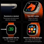 Smartwatch W10 Ultra Mini Com 8 Pulseiras Série 10 Tela AMOLED 41mm - Imagem 6
