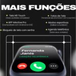 Smartwatch W10 Serie 10 Microwear 46mm Original Chat GPT Armazena 1GB Foto Musica IP68 Termometro - Imagem 6