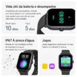 Smartwatch ZW01 com 2 Pulseiras Originais e Mais 1 Magnética - Imagem 4