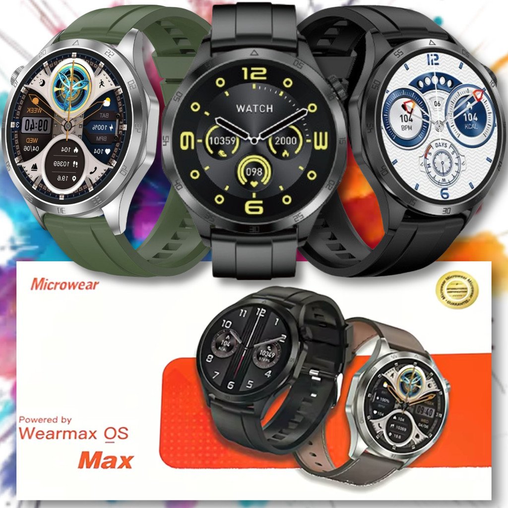 sg-11134201-8258h-mftweocjpu6j2c Smartwatch GT4 Max MA20S Microwear com NFC GPS e Tela AMOLED Relógio Inteligente Esportivo e Conectado - Imagem 1