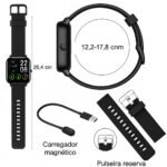 Smartwatch ZW01 com 2 Pulseiras Originais e Mais 1 Magnética - Imagem 8