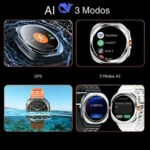 Smartwatch Microwear Watch Ultra 2 MA33 Relógio Inteligente com GPS Resposta de Mensagens e Design Premium 2025 - Imagem 8