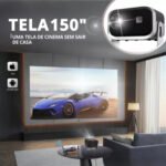 Projetor Portátil 4k A10 Plus (T15 Pro) 1280p Full Hd 10000lm Led - Imagem 3