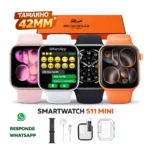 Relógio Smartwatch Microwear S11 Mini 42mm Série 11 AMOLED WhatsApp IA