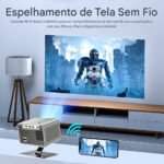 Mini Projetor Portátil M10 4K Full HD Android Wifi Bluetooth 200 Lumens Pronta Entrega - Imagem 8