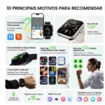 Relógio Smartwatch Haylou Watch 4 Gps Ip68 Esportivo Treino Prateado Lisa Branco Prateado - Imagem 9