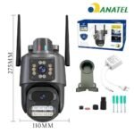 Câmera de vigilância externa Wi-Fi com lente dupla IP66 360° 4K 6MP, sirene à prova d'água ICSEE - Imagem 6