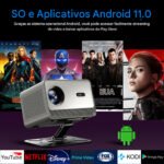 Mini Projetor Portátil M10 4K Full HD Android Wifi Bluetooth 200 Lumens Pronta Entrega - Imagem 4