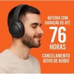 Fone de ouvido Wireless sem fio Bluetooth 760BT Microfone Pure Bass Cancelamento Ativo de Ruído Mp3 - Imagem 7