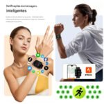 Relógio Smartwatch Haylou Watch 4 Gps Ip68 Esportivo Treino Prateado Lisa Branco Prateado - Imagem 6