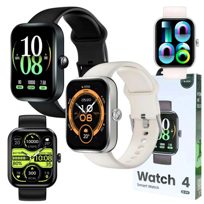 Relógio Smartwatch Haylou Watch 4 Gps Ip68 Esportivo Treino Prateado Lisa Branco Prateado — imagem 1