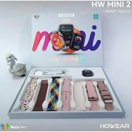 Smartwatch HW Mini 2 Com 7 Pulseiras 41mm Chat GPT GPS Compatível IOS e Android