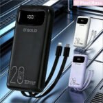 Power Bank A'Gold - Capacidade 20000mAh, Duas Portas USB | BTE-38 - Ideal para Celulares e Tablets BTE-38 [Original]