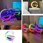 G Speaker Luminária com Relógio e Carregador Indução - Imagem 4